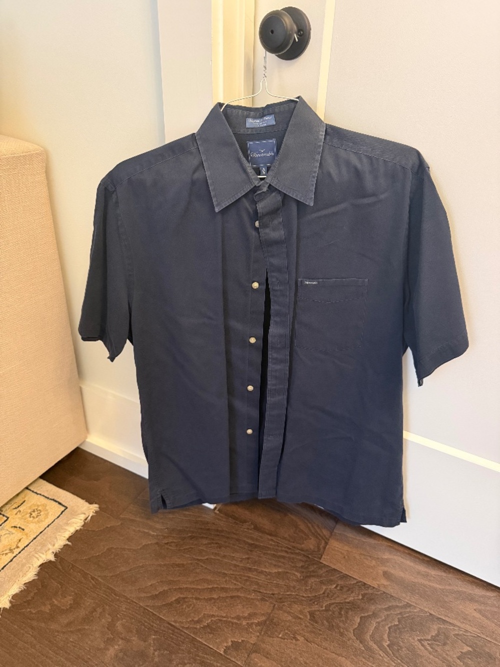 Faconnable Short Sleeve Button Down - M